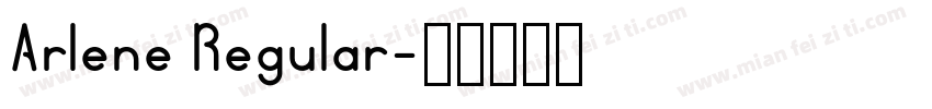 Arlene Regular字体转换